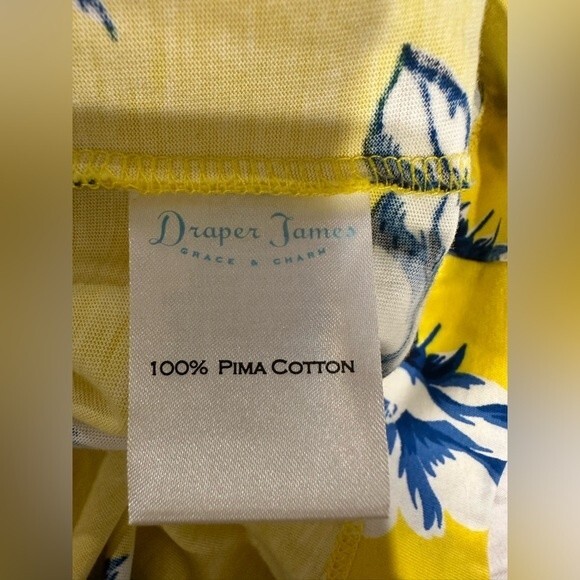 Draper James Yellow Hillsboro Summerall Shift Dress Floral Size XS - Picture 8 of 8